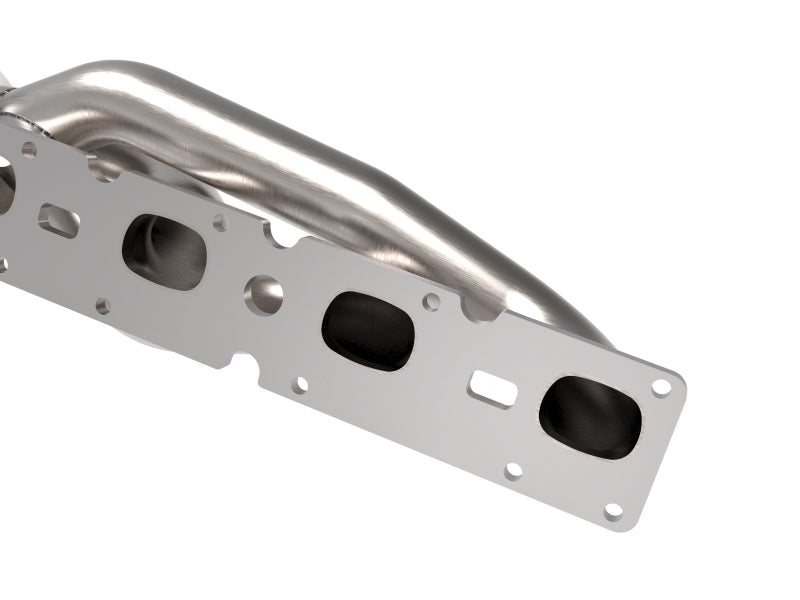 aFe Power Twisted Steel 304SS Shorty Header 19-21 Ram 2500/3500 V8-6.4L - 48-32029