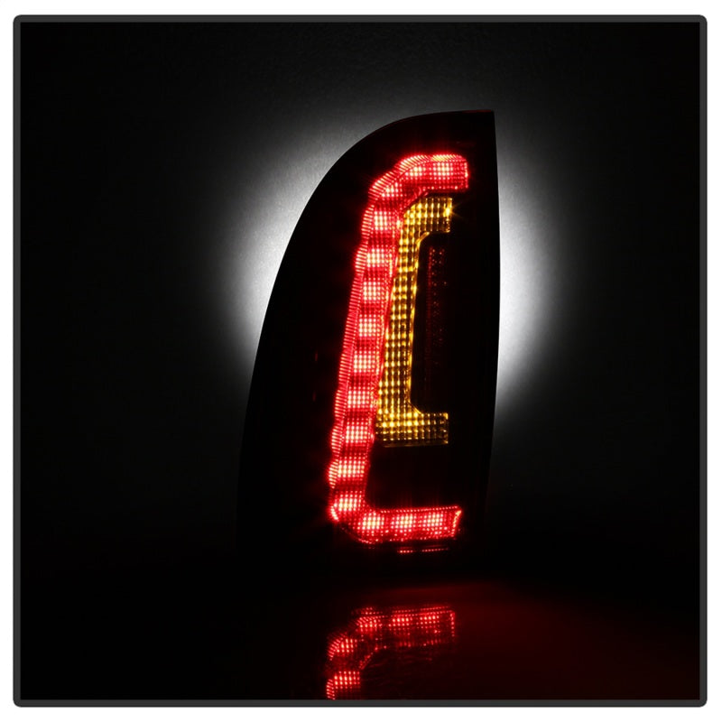 Spyder 05-15 Toyota Tacoma LED Tail Lights (Not Compatible w/OEM LEDS) - Smoke ALT-YD-TT05V2-LB-BSM - 5085474