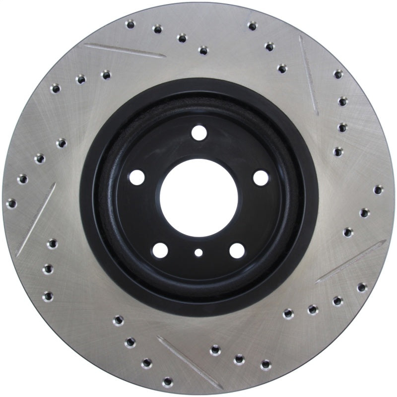 StopTech 06-07 350Z / 05-07 G35 exp Sport/ 06-07 G35X SportStop Slotted &amp; Drilled Front Right Rotor - 127.42080R