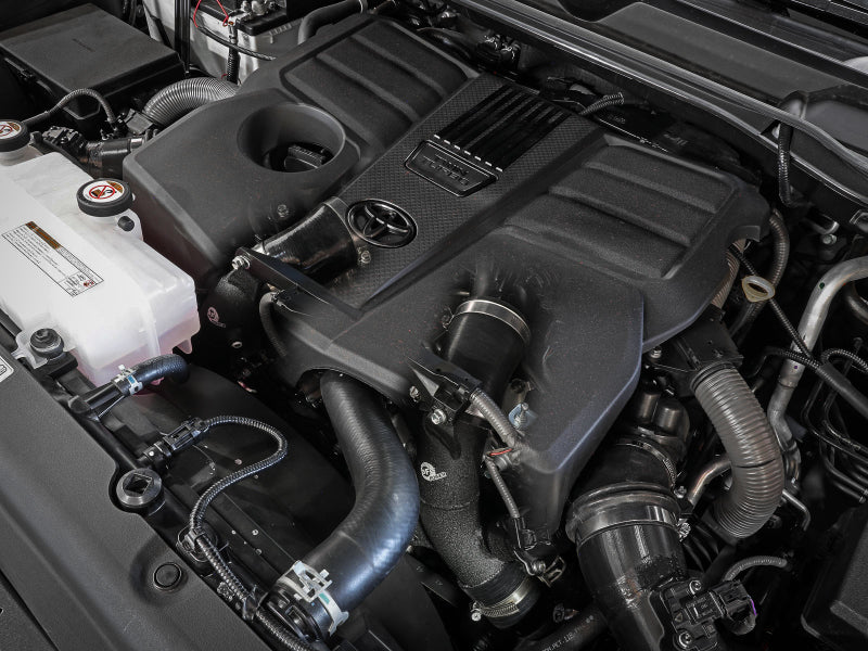 aFe 22+ Toyota Tundra V6-3.5L (tt) BladeRunner 2.5in Aluminum Hot Charge Pipe - Black - 46-20568-B