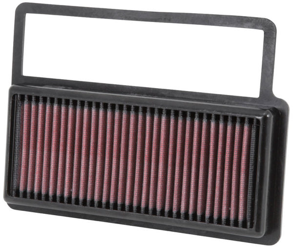 K&N 2008-2013 Fiat Abarth 1.4L Turbo Replacement Drop In Air Filter - 33-3014 for 2012-2015 Fiat 500 - front view