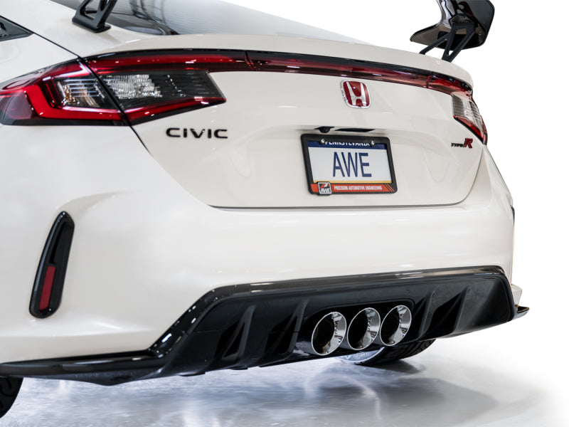 AWE Tuning 2023 Honda Civic Type R FL5 Touring Edition Exhaust w/ Triple Chrome Silver Tips - 3015-52287