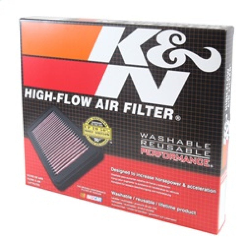 K&N Replacement Air Filter 11.75in O/S Length x 9in O/S Width x 1.188in H for 13 Hyundai Santa Fe - 33-2493