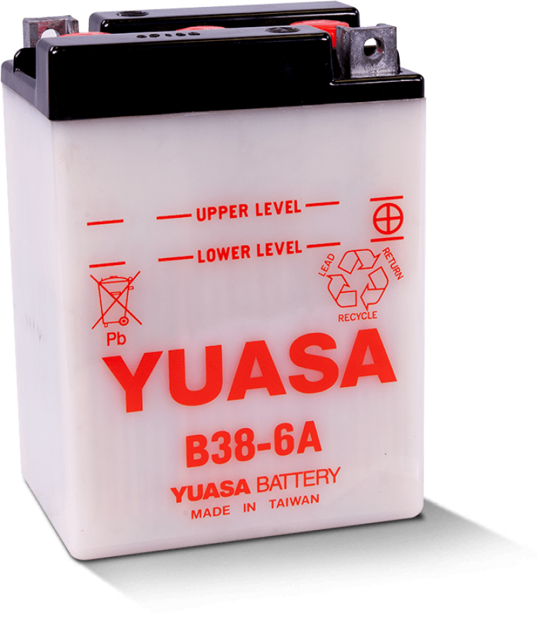 Yuasa B38-6A Conventional 6 Volt Battery - YUAM2614J