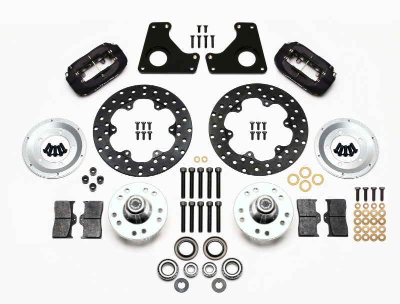 Wilwood Forged Dynalite Front Drag Kit Drilled Rotor 79-87 GM G Body - 140-1033-BD