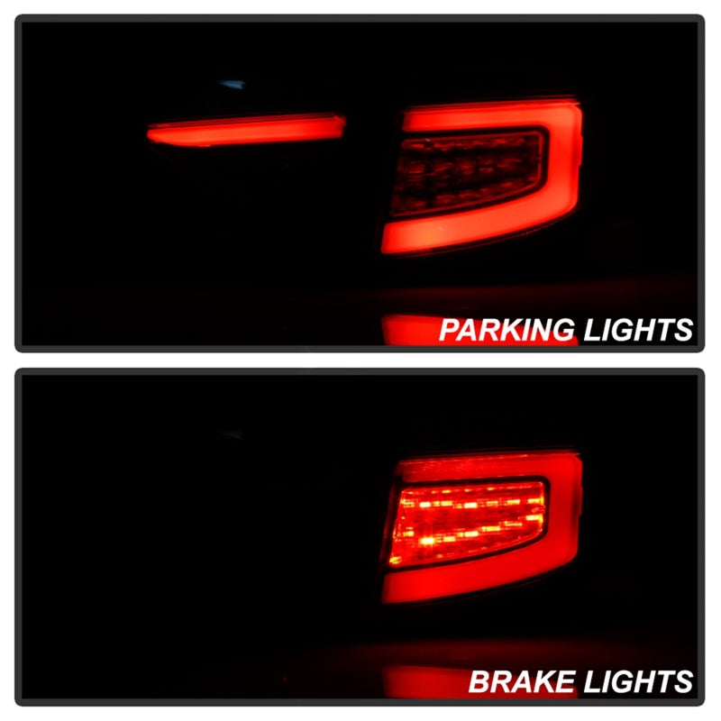 Spyder 08-14 Subara Impreza WRX Hatchback LED Tail Lights Seq Signal Blk Smoke ALT-YD-SI085D-SEQ-BSM - 5086747