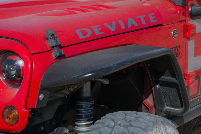 DV8 Offroad 07-18 Jeep Wrangler JK Front &amp; Rear Flat Tube Fenders - FENDB-02