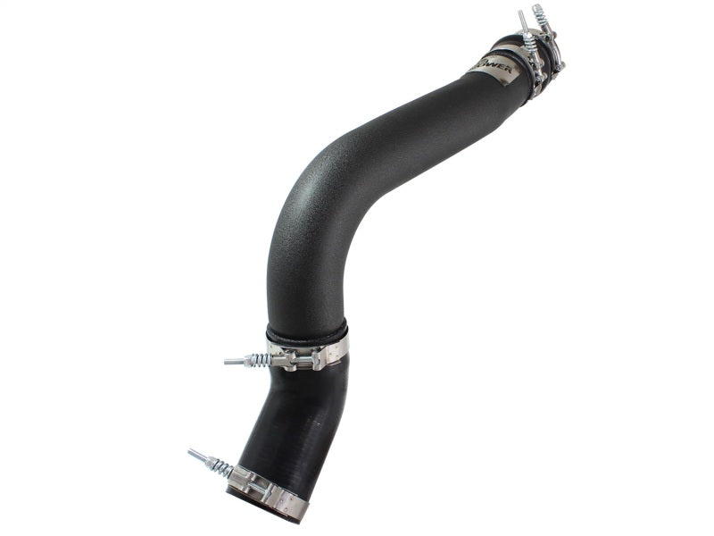 aFe BladeRunner 3in Black Intercooler Tube Hot Side w/ Couplings &amp; Clamps 13-14 Dodge RAM 6.7L (td) - 46-20138-B