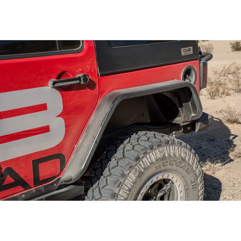 DV8 Offroad 07-18 Jeep Wrangler JK Front &amp; Rear Flat Tube Fenders - FENDB-02