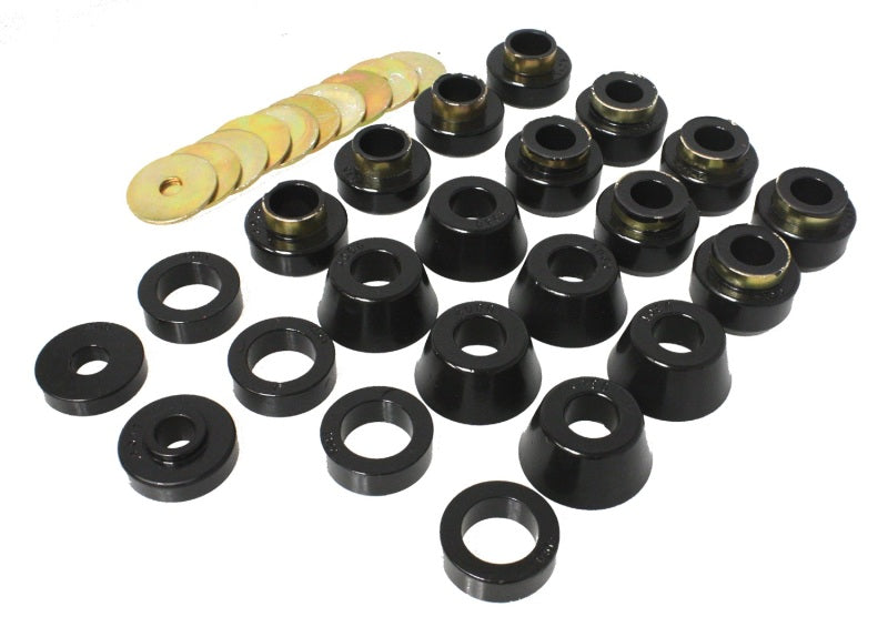 Energy Suspension 87-96 Jeep Wrangler Black Body(cab) Mount Set - 2.4105G