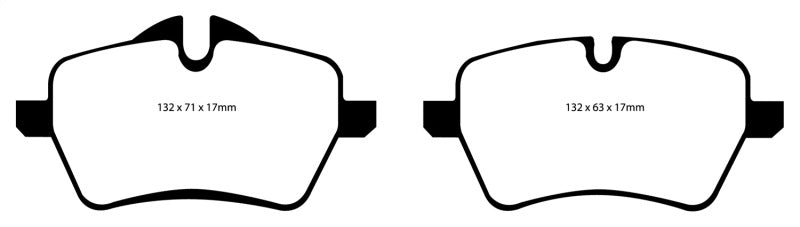 EBC 07-14 Mini Hardtop 1.6 Turbo Cooper S Yellowstuff Front Brake Pads - DP41789R