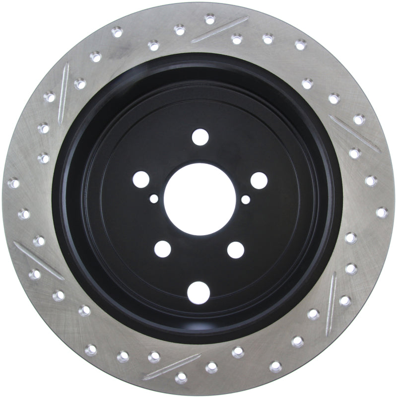 StopTech 08-10 Impreza WRX (Exc STi)/08-10 Impreza Coupe/Sedan Slotted & Drilled Left Rear Rotor - 127.47029L