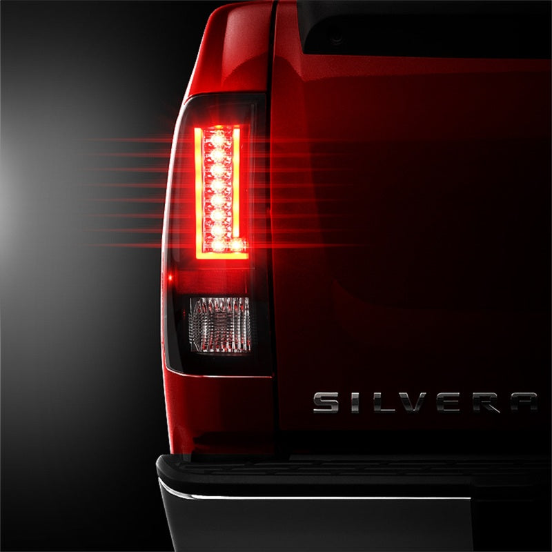 Spyder 07-13 Chevy Silverado (Exc 2010 Model) Verison 2 LED Tail Lights ALT-YD-CS07V2-LED-BSM - 5082626