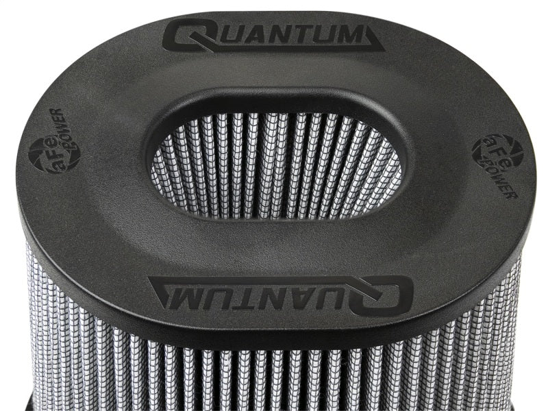 aFe Quantum Pro DRY S Air Filter Inverted Top - 5in Flange x 8in Height - Dry PDS - 21-91132