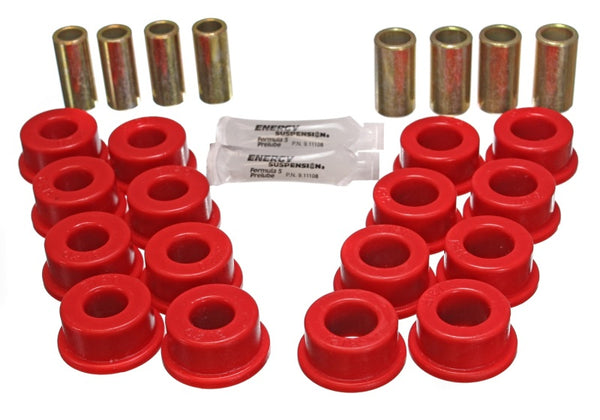 Energy Suspension 84-95 Chevy Corvette Red Rear End Control Arm Bushing Set - 3.3145R for 1984-1995 Chevrolet Corvette - fron