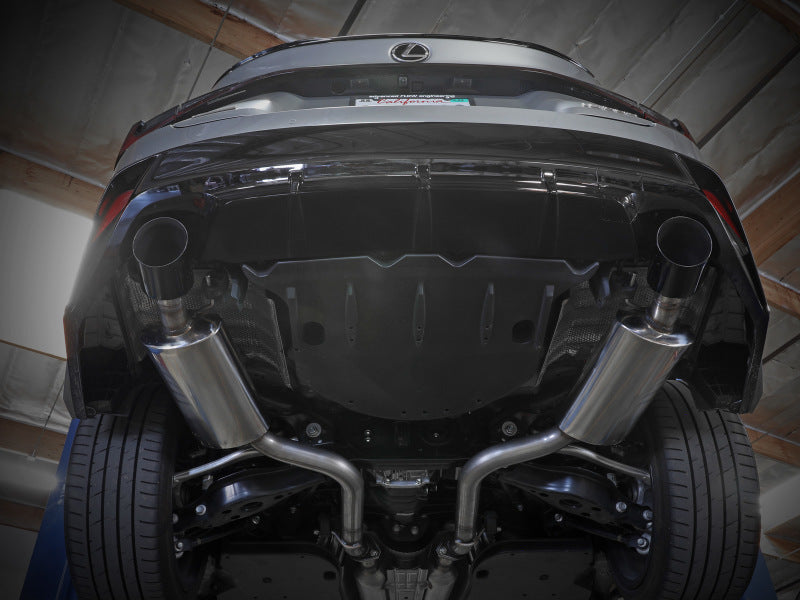 aFe Takeda 14-22 Lexus IS350 V6 2.5in. 304 Stainless Steel Axle-Back Exhaust System w/ Black Tip - 49-36060-B