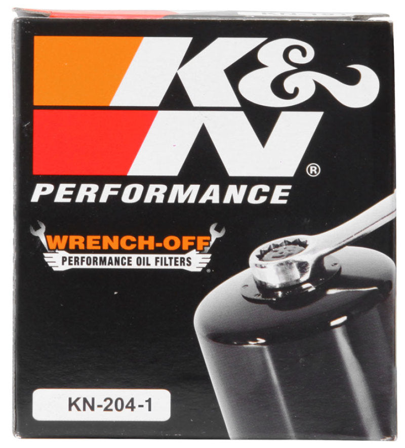K&N Honda / Kawasaki / Arctic Cat / Suzuki / Triumph / Yamaha 2.594in OD x 2.813in H Oil Filter - KN-204-1