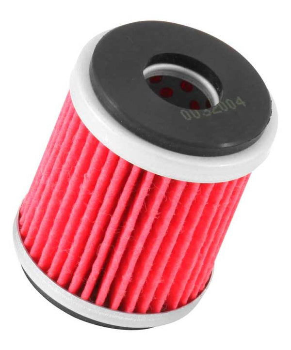K&N Yamaha / MBK / Fantic Caballero 1.5in OD x 1.813in H Oil Filter - KN-141 for 2003-2008 Yamaha YZ250 - front view