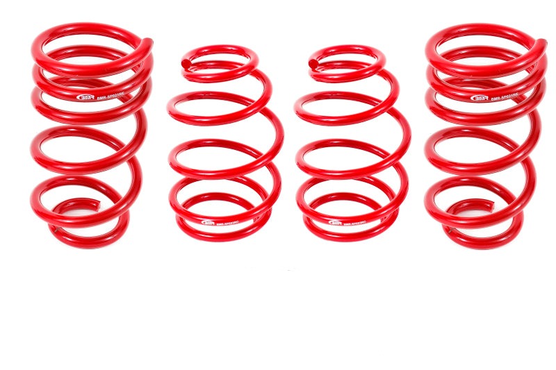 BMR 10-15 5th Gen Camaro V8 Lowering Spring Kit (Set Of 4 Front) - Red - SP025R for 2010-2015 Chevrolet Camaro - front view