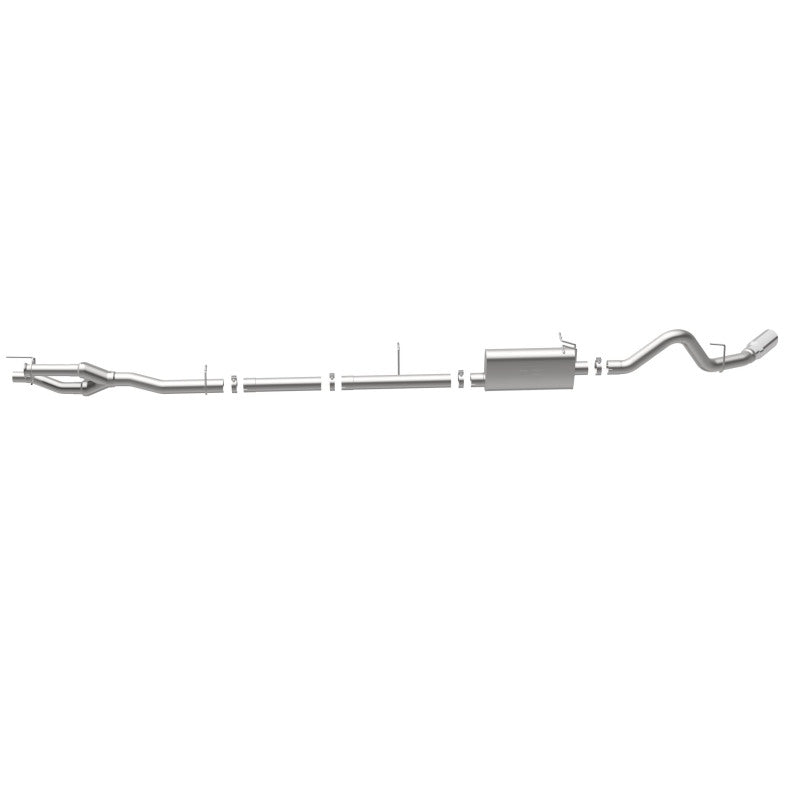 MagnaFlow Sys C/B 11-15 Ford Super Duty F250 6.2L EC CC, SS 3.5in Single Rear Pass Side Ext 5in Tip - 19174