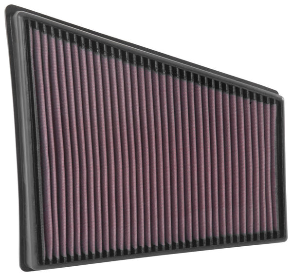 K&N 16-18 Porsche 718 Boxster H4-2.0L Drop In Air Filter - 33-3078 for 2017-2022 Porsche 718 Boxster - front view