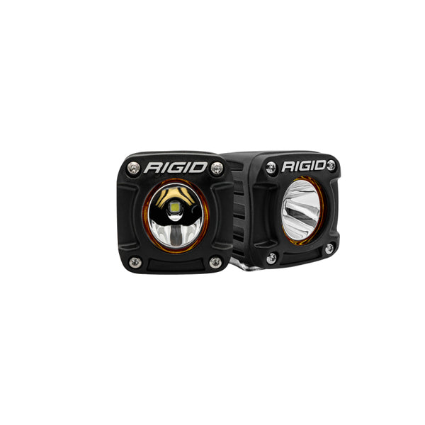 Rigid Industries Revolve Pod w/White Trim Ring - Pair - 490613 by Rigid Industries - front view