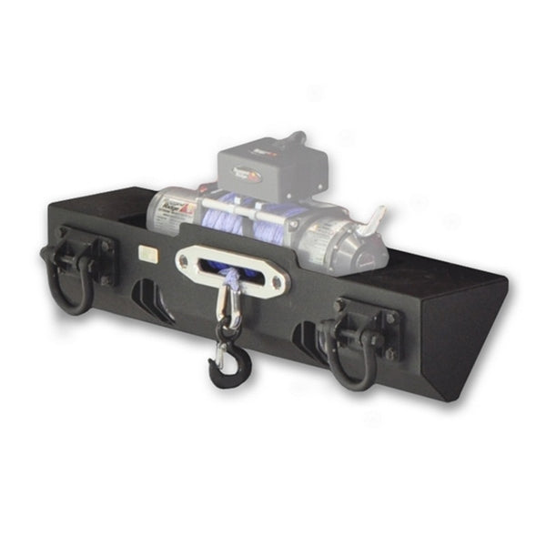 Rugged Ridge XHD Winch Mount Front Bumper 07-18 Jeep Wrangler - 11540.10 for 2007-2018 Jeep Wrangler - front view