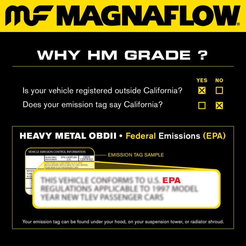 MagnaFlow Conv DF 06-07 Jeep Commander / 05-10 Grand Cherokee 5.7L Y-Pipe Assy (49 State) - 24490