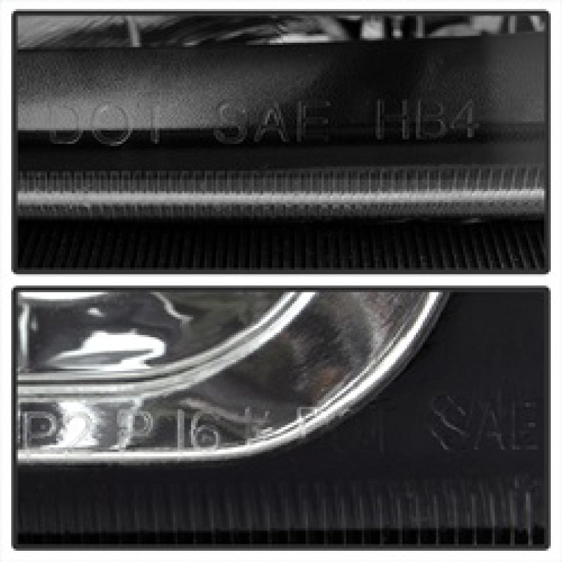 Xtune Chevy Silverado 2500HD 03-06 Crystal Headlights w/ Bumper Lights Black HD-JH-CSIL03-AM-BK-SET - 5069801