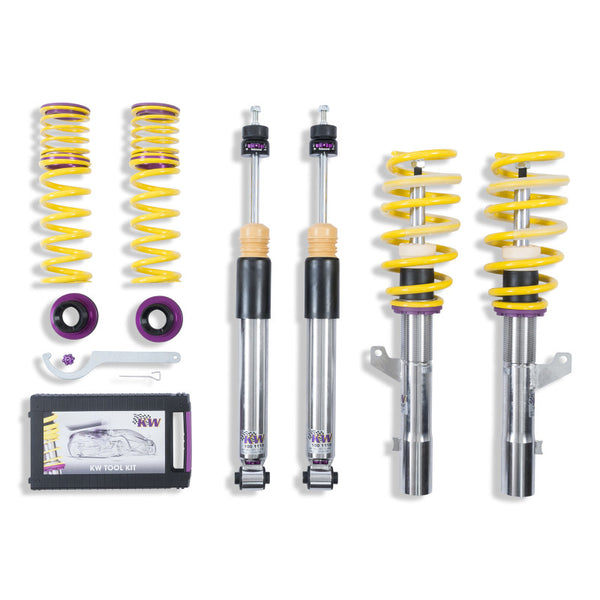 KW Coilover Kit V3 17-18 Audi RS3 2.5L 8V w/o Electronic Dampers - 352100AK for 2017-2020 Audi RS3 - front view