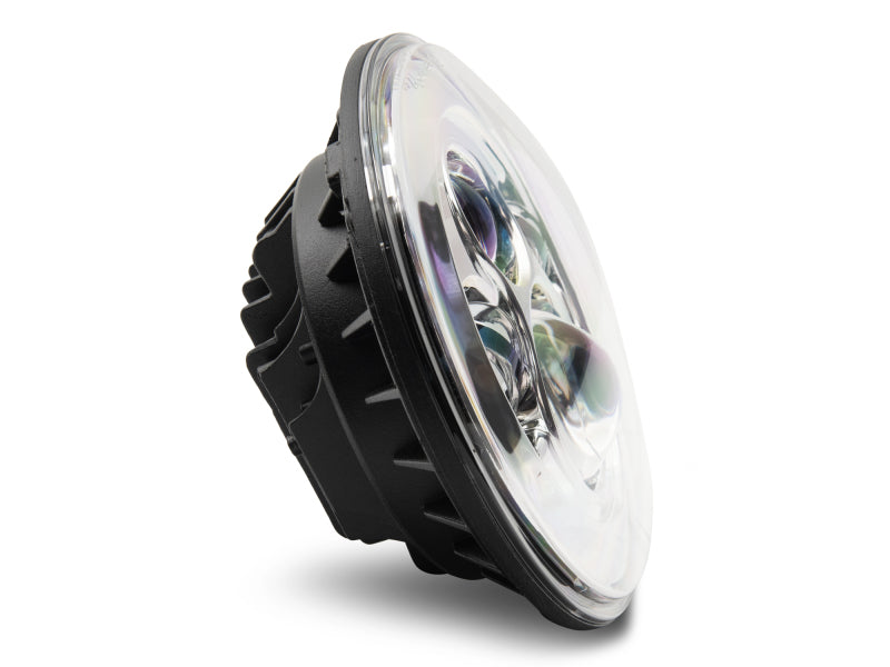 Raxiom 97-18 Jeep Wrangler TJ/JK Axial Series LED Daymaker Headlights- Chrome Housing (Clear Lens) - J108043