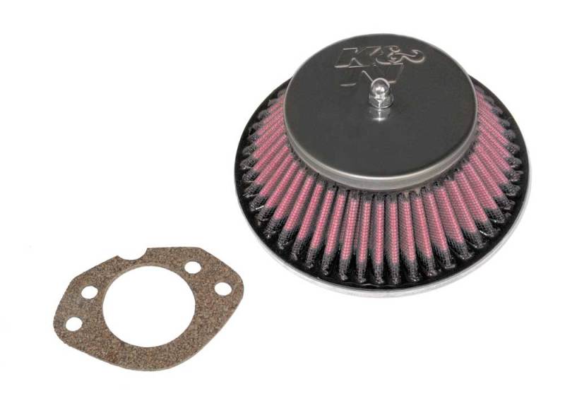K&N Custom Racing Assembly - Round Tapered - Red 1.656in Neck Flange - 2.25in Over Height - 56-9327 by K&N Engineering - fron