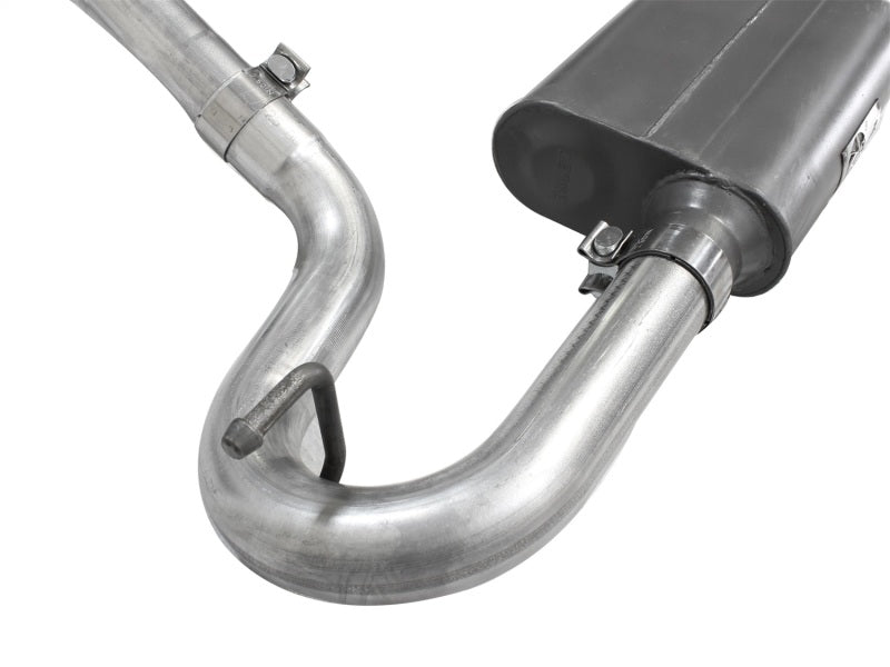 aFe Scorpion Exhaust System Cat Back 2.5in Aluminized Hi-Tuck 07-18 Jeep Wrangler JK V6 3.6/3.8L - 49-08043