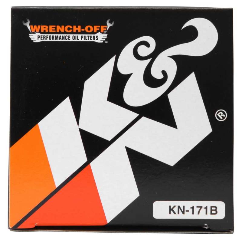 K&N Harley Davidson / Buell 3in OD x 4.063in H Black Oil Filter - KN-171B