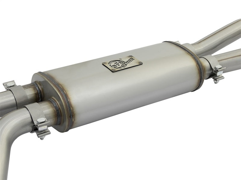 aFe Rebel Series 3in SS Cat-Back Exhaust System w/ Polished Tip 04-15 Nissan Titan V8 5.6L - 49-46124-P