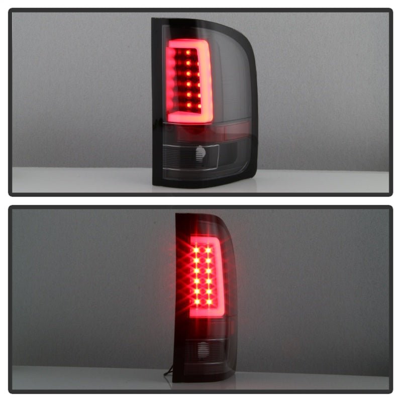 Spyder 07-13 Silverado (Will Not Work w/2010 921 Bulb) V3 LED Tail Lghts Blk ALT-YD-CS07V3-LBLED-BK - 5084088