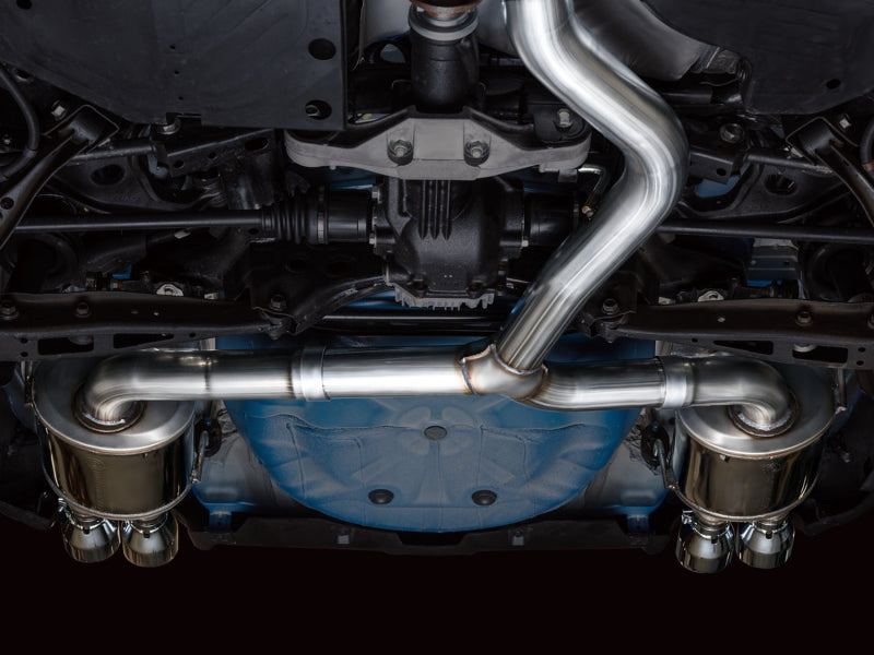 AWE Tuning 2022+ VB Subaru WRX Touring Edition Exhaust - Chrome Silver Tips - 3015-42979