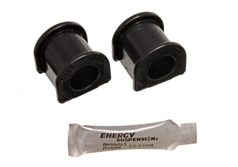 Energy Suspension 96-00 Honda Civic/CRX Black 22mm Front Sway Bar Bushings - 16.5121G for 1996-1998 Honda Civic - front view