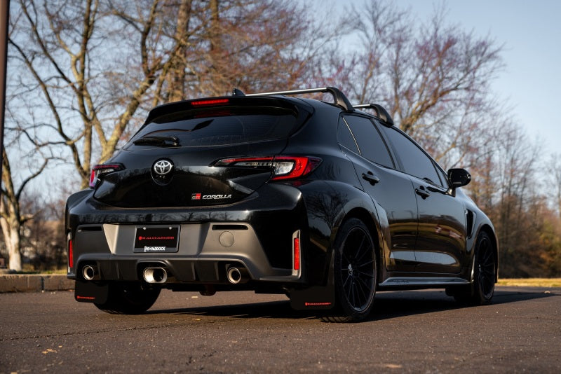 Rally Armor 2023 Toyota GR Corolla Black UR Mud Flap w/ Red Logo - MF89-UR-BLK-RD