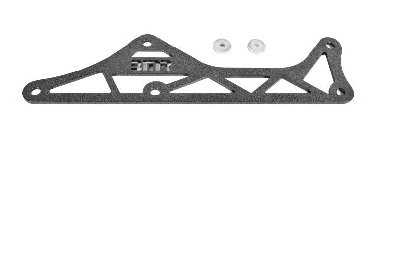 BMR 16-17 6th Gen Camaro Aluminum Driveshaft Tunnel Brace - Black Hammertone - DTB006H