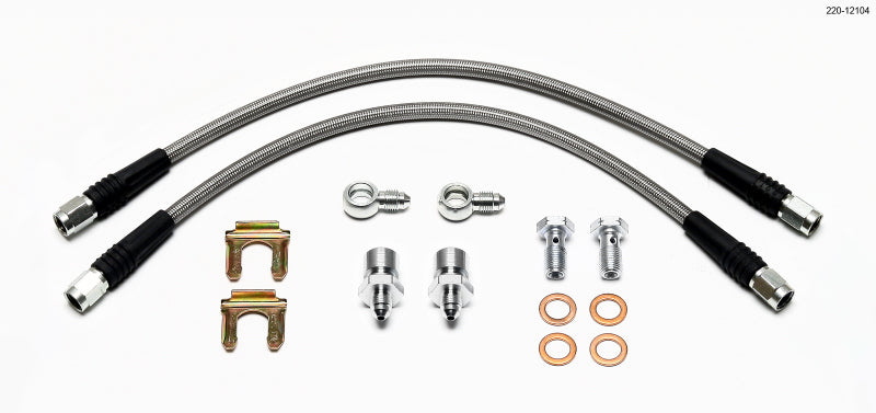 Wilwood Flexline Kit D52 Caliper 14in w/ Banjo 10mm -3/8-24 Chassis - 220-12104