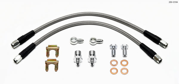 Wilwood Flexline Kit D52 Caliper 14in w/ Banjo 10mm -3/8-24 Chassis - 220-12104 by Wilwood