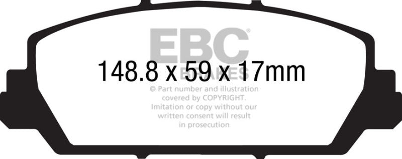 EBC 12+ Acura RDX 3.5 Greenstuff Front Brake Pads - DP21896