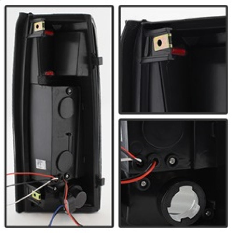 Xtune Yukon Denali 99-00 LED Tail Lights Black Smoked ALT-JH-CCK88-LED-BKSM - 9034459