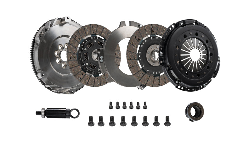 DKM Clutch BMW E34/E36/E39/E46/Z3 (6 Cyl) MS Twin Disc Clutch w/Steel Flywheel (660 ft/lbs Torque) - MS-006-005
