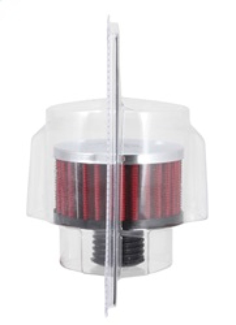 K&N .5in Flange ID x 3in OD x 3.25in H Rubber Base Crankcase Vent Filter - 62-1495