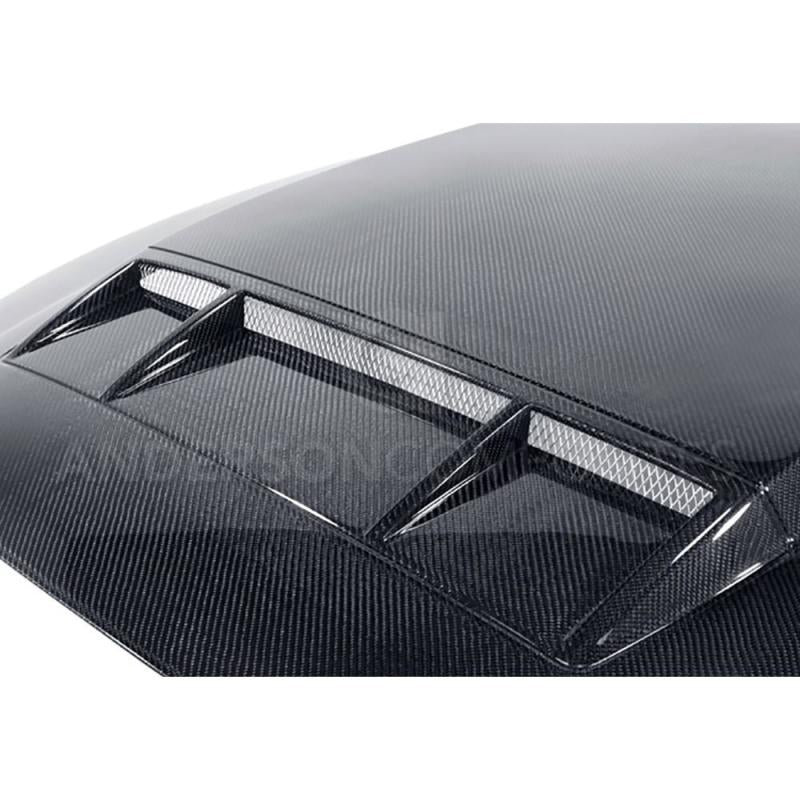 Anderson Composites 10-14 Ford Mustang/Shelby GT500 and 2013-2014 GT/V6 Ram Air Type-CR Hood - AC-HD1011FDMU-TS