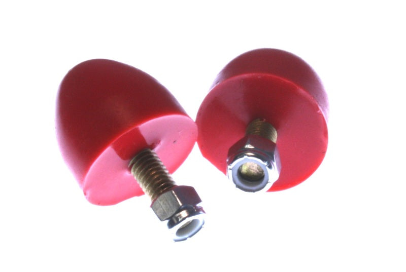 Energy Suspension Sm. Gen Purpose Bump Stops (2) - Red - 9.9103R for 1962-1978 Plymouth Fury - angle view
