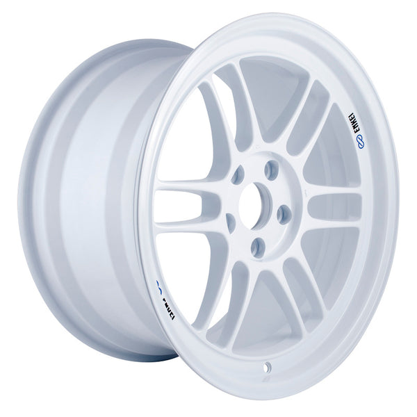 Enkei RPF1 18x9.5 5x114.3 38mm Offset 73mm Center Bore Vanquish White Wheel - 3798956538WP by Enkei - front view