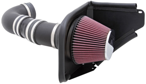 K&N 08-09 Pontiac G8 V8-6.0L Aircharger Performance Intake - 63-3071 for 2014-2017 Chevrolet SS - front view